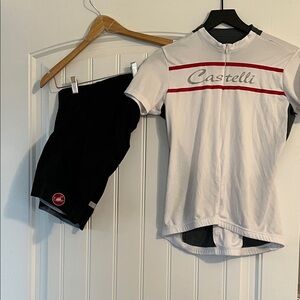 Castelli velocissima Cycling Shorts & Promessa Jersey Medium